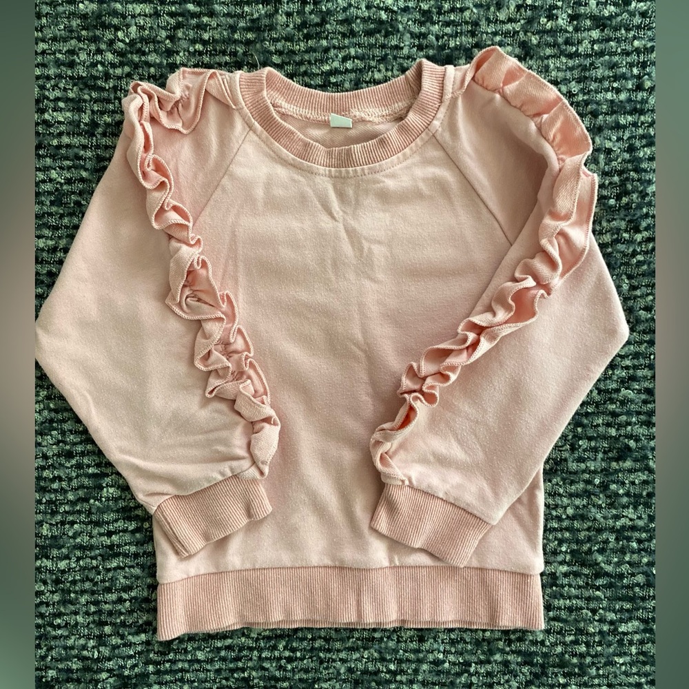 Ruffle sleeve sweater